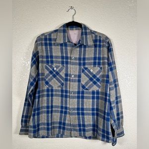 Vintage Plaid Wool Shirt